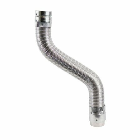 SELKIRK 3 in. D X 42 in. L Aluminum/Galvanized Steel Gas Vent Connector 3EFC-3S